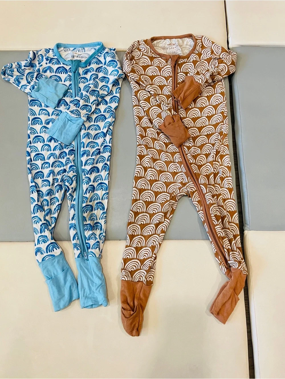 Little Sleepies Signature Bamboo Zippy Pajamas – 2-Piece Bundle